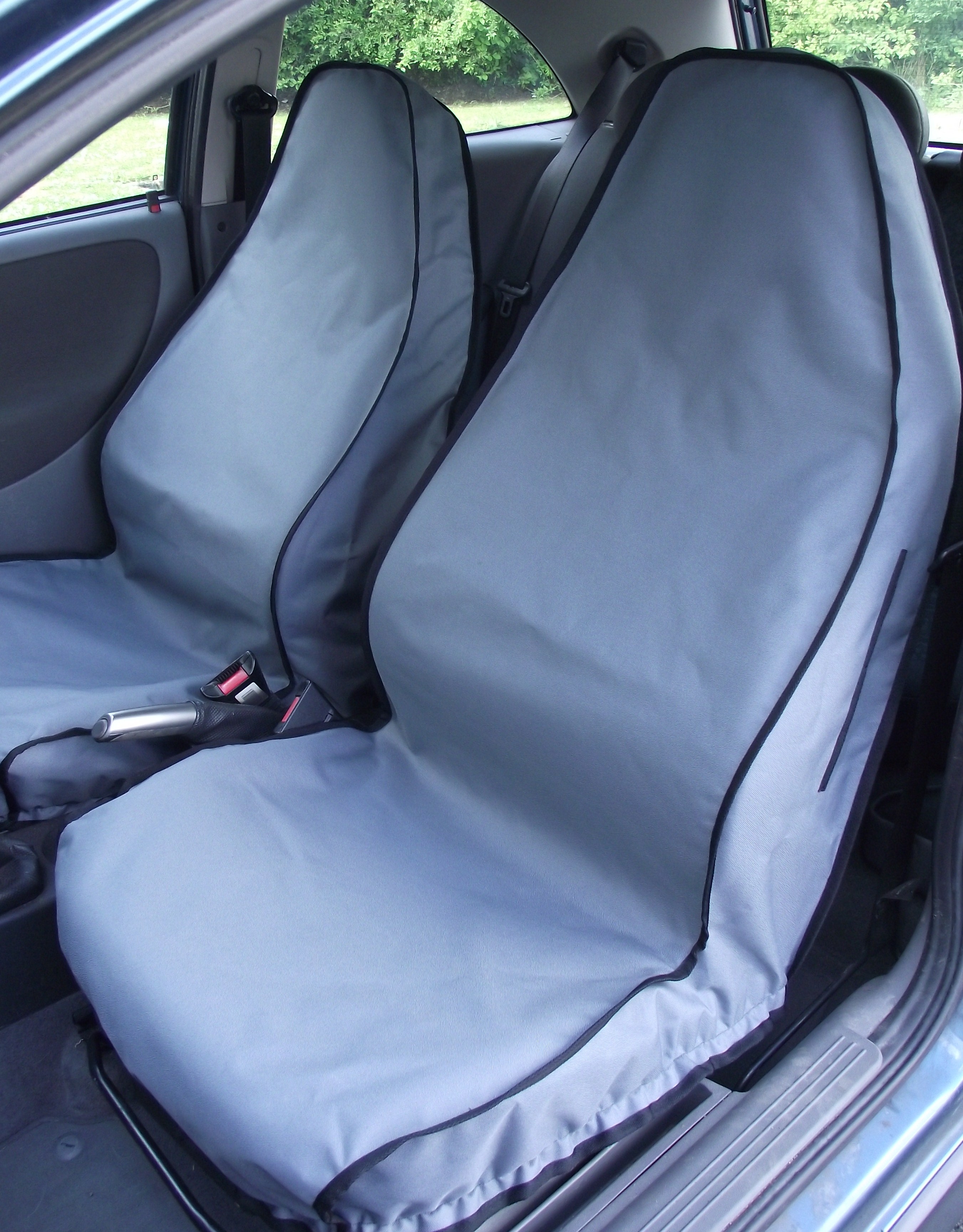 For Suzuki Grand Vitara Heavy Duty Grey Waterproof Car Seat Covers 2 x Fronts 